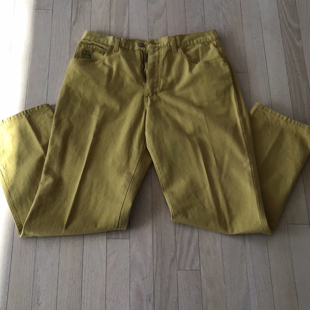 Outstanding condition, clean mustard Italian jeans
